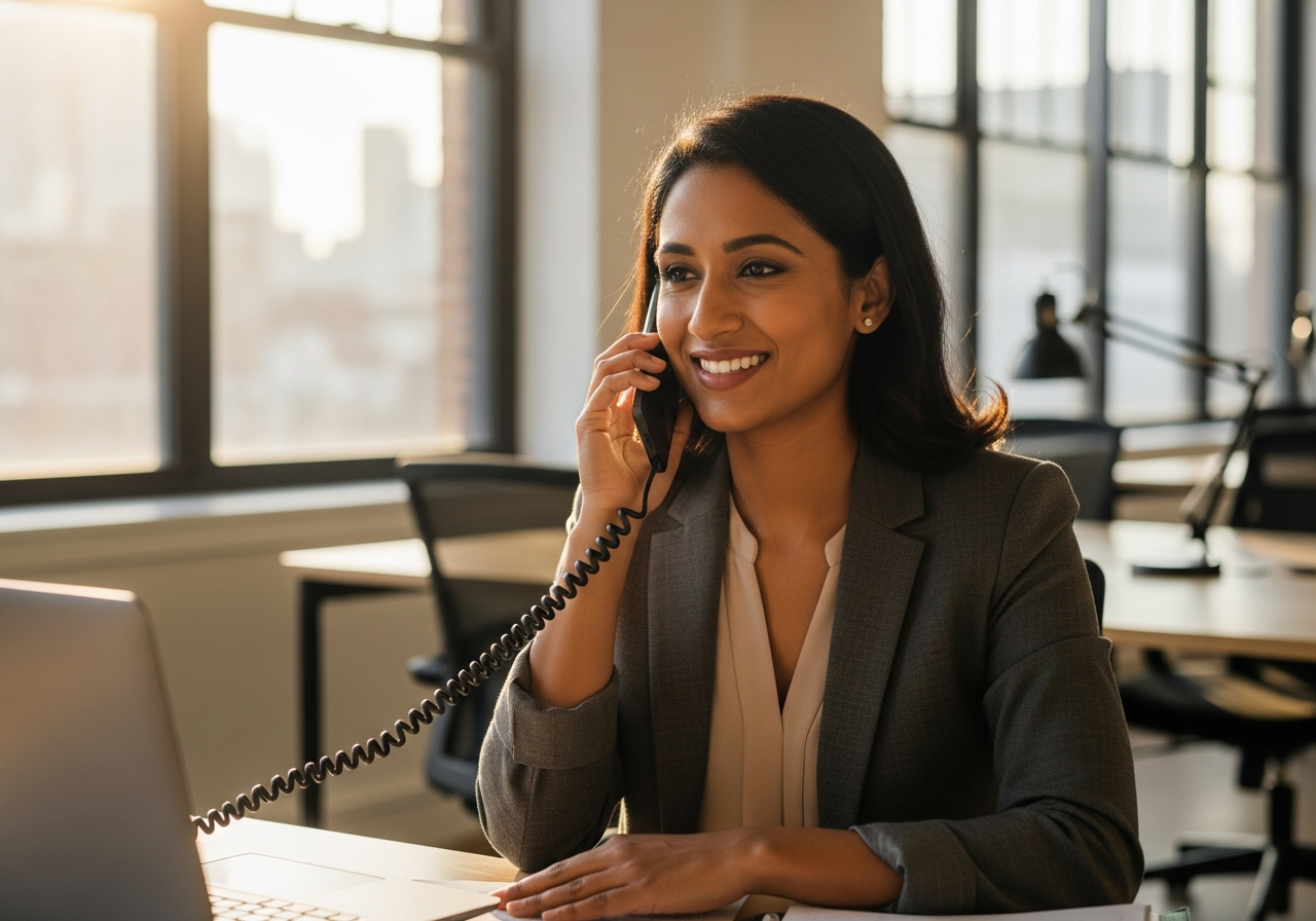 Property manager reviewing their portfolio on a phone between site visits